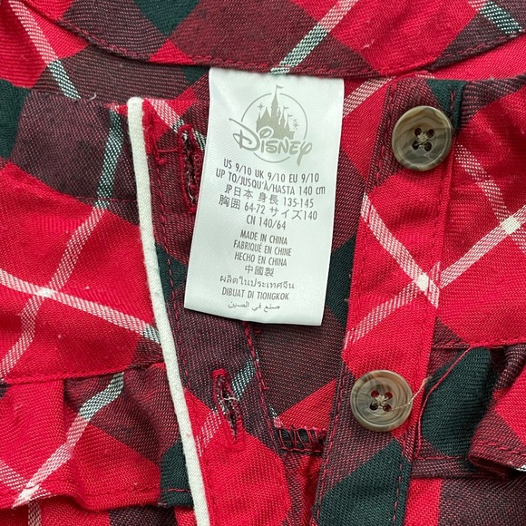 Girls Minnie Mouse Christmas Nightgown Size 9/10 - Picture 2 of 5